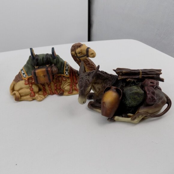 Nativity Set Vintage Ceramic 11 Piece with Box Christmas Religious Target 2004 - Picture 10 of 12